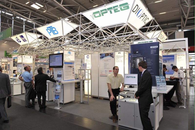 Der CC UPOB Messestand auf der Laser 2011 (Bild: Foto Loske für CC UPOB e.V.)
