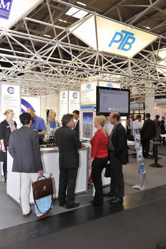 Der CC UPOB Messestand auf der Laser 2011 (Bild: Foto Loske für CC UPOB e.V.)
