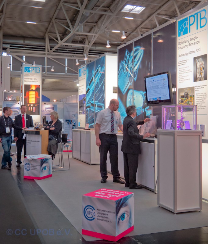 Messeauftritt des CC UPOB e.V. auf der Laser 2013 in München (Bild: CC UPOB e.V.)
